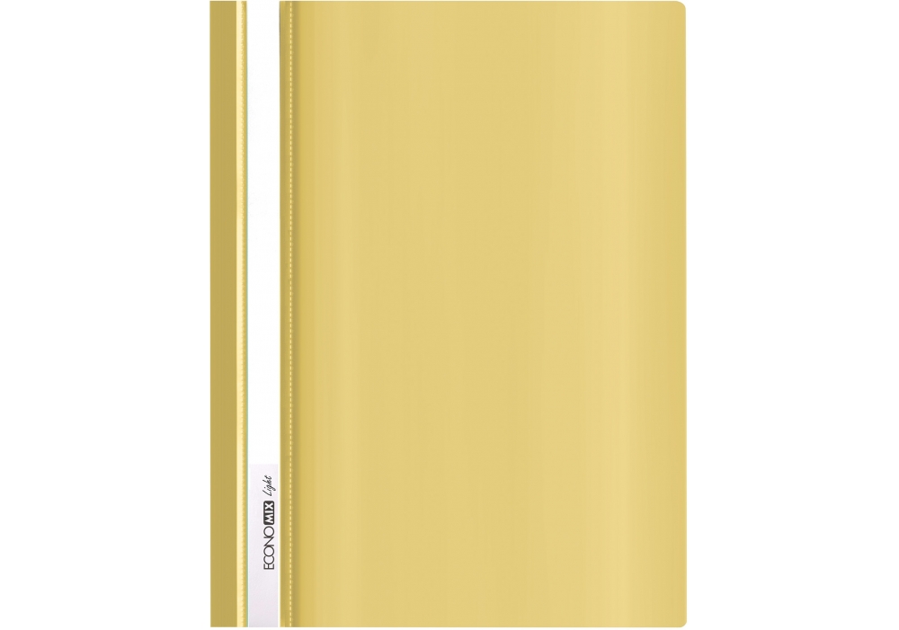 Папка-швидкозшивач ECONOMIX А4 без перф. Light, глянець жовтий (E38503-05)